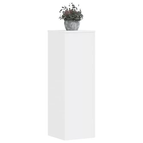 vidaXL 2 db fehér szerelt fa növénytartó állvány 33 x 33 x 100 cm