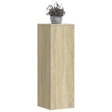   vidaXL 2 db sonoma tölgy szerelt fa növénytartó állvány 33x33x100 cm