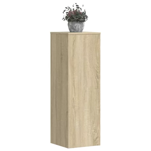 vidaXL 2 db sonoma tölgy szerelt fa növénytartó állvány 33x33x100 cm