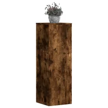  vidaXL 2 db füstös tölgy szerelt fa növénytartó állvány 33x33x100 cm