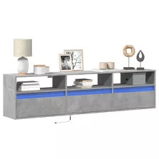   vidaXL fehér falra szerelhető TV-szekrény LED-del 180 x 31 x 45 cm
