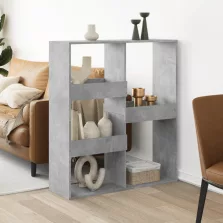   vidaXL betonszürke szerelt fa térelválasztó 100 x 33 x 115 cm