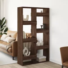   vidaXL barna tölgy színű szerelt fa térelválasztó 100 x 33 x 175 cm