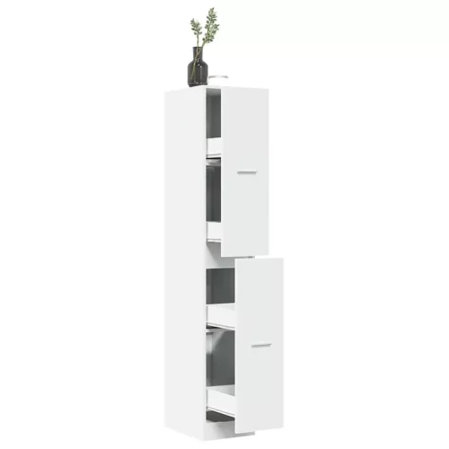 vidaXL fehér patikusszekrény 30 x 41 x 174,5 cm rétegelt fából