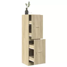   vidaXL sonoma tölgy színű szerelt fa patikaszekrény 40 x 41 x 144,5 cm