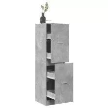   vidaXL betonszürke szerelt fa patikaszekrény 40 x 41 x 144,5 cm