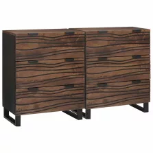   vidaXL Oldalszekrények 2 pcs Barna 60 x 33.5 x 75 cm tömör mangófa