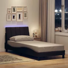  vidaXL sötétbarna szövet ágykeret matrac nélkül Hanko 90x190 cm