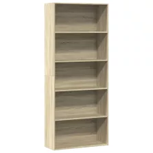   vidaXL sonoma színű szerelt fa könyvszekrény 80 x 30 x 189 cm