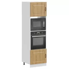   vidaXL Kalmar 2 db kézműves tölgy színű szerelt fa sütőszekrények