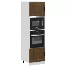   vidaXL Lucca 2 db barna tölgy színű szerelt fa sütőszekrények