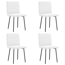 vidaXL 4 db fehér műbőr étkezőszék