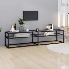   vidaXL átlátszó edzett üveg TV-szekrény 180 x 40 x 40,5 cm