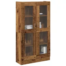   vidaXL antik fa színű szerelt fa magasszekrény 82,5 x 30,5 x 150 cm