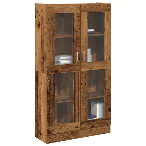 vidaXL antik fa színű szerelt fa magasszekrény 82,5 x 30,5 x 150 cm