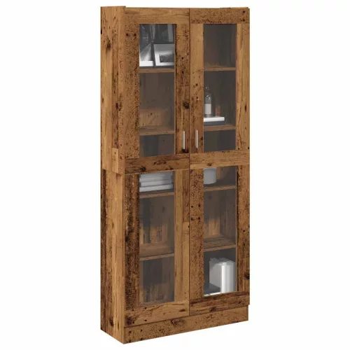 vidaXL antik fa színű szerelt fa magasszekrény 82,5 x 30,5 x 185 cm