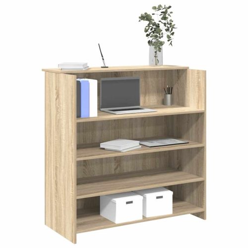 vidaXL recepciós pult sonoma tölgy 100x50x103,5 cm szerelt fa