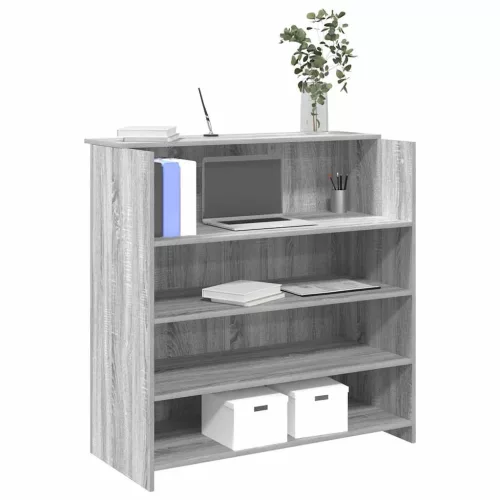 vidaXL recepciós pult szürke sonoma 100x50x103,5 cm szerelt fa