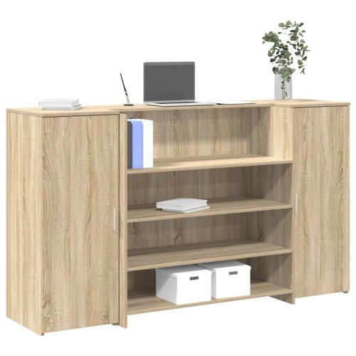 vidaXL recepciós pult sonoma tölgy 180x50x103,5 cm szerelt fa