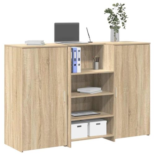 vidaXL recepciós pult sonoma tölgy 155x50x103,5 cm szerelt fa