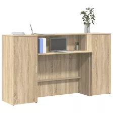   vidaXL recepciós pult sonoma tölgy 180x50x103,5 cm szerelt fa
