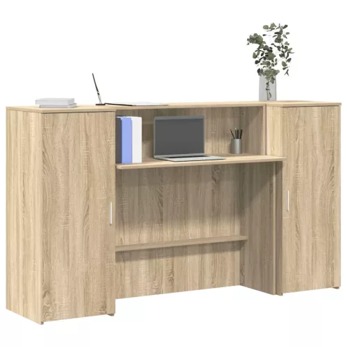 vidaXL recepciós pult sonoma tölgy 180x50x103,5 cm szerelt fa