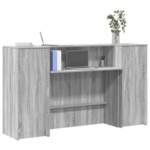 vidaXL recepciós pult szürke sonoma 180x50x103,5 cm szerelt fa