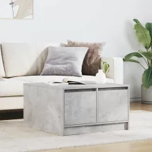   vidaXL betonszürke dohányzóasztal fiókokkal 70,5x70x40 cm