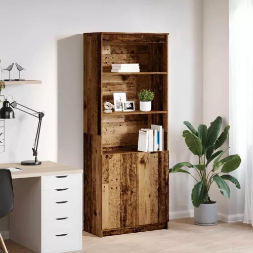 vidaXL antik fa színű szerelt fa magasszekrény 70 x 35 x 180