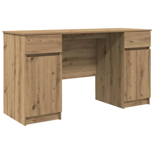 vidaXL Asztal Artisan tölgy 140x49x76 cm Mérnöki fa