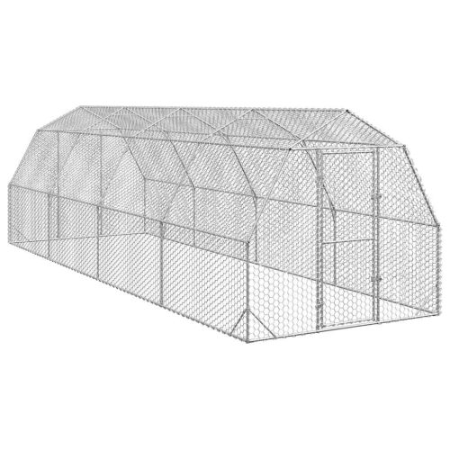 vidaXL Csirkefuttató 2,5x8x2,25 m horganyzott acél