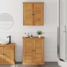   vidaXL Fürdőszoba bútor szett VIGO 2 pcs Barna 67.5 x 34 x 80 cm