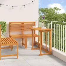 vidaXL Kert Bistro Készlet 3 pcs Barna Tömör Akácfa