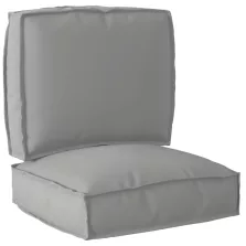 vidaXL Raklap párna készlet 2 pcs Szürke Oxford Szövet