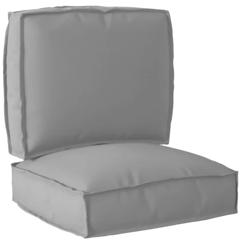 vidaXL Raklap párna készlet 2 pcs Szürke Oxford Szövet