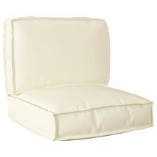 vidaXL Raklap párna készlet 2 pcs Krém Oxford Szövet