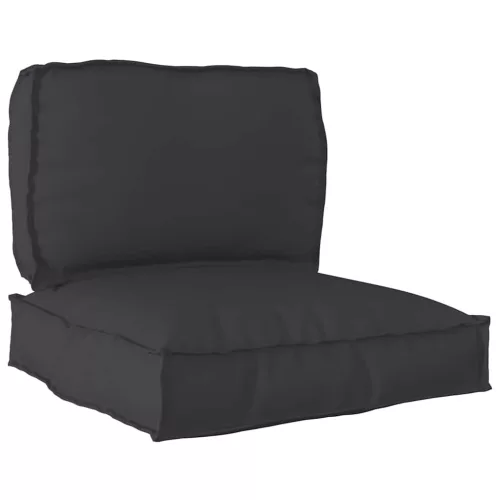 vidaXL Raklap párna készlet 2 pcs Fekete Oxford Szövet