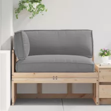 vidaXL Raklap párna készlet 3 pcs Szürke Oxford szövet