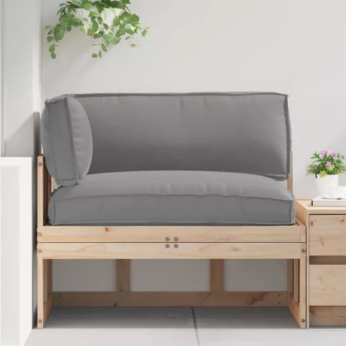 vidaXL Raklap párna készlet 3 pcs Szürke Oxford szövet