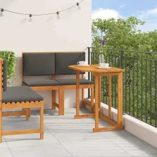 vidaXL Kert Bistro Készlet 3 pcs Barna Tömör Akácfa