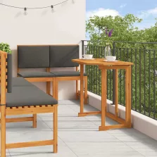 vidaXL Kert Bistro Készlet 5 pcs Barna Tömör Akácfa