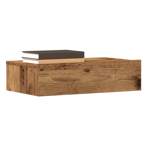 vidaXL éjjeliszekrény antik fa 60 x 35 cm szerelt fa