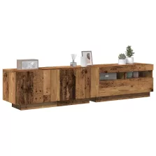   vidaXL antik fa színű szerelt fa TV-szekrény LED-ekkel 180x35x40 cm