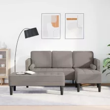   vidaXL Kanapé Szett párnával 2 pcs Tópszínű Poliészter