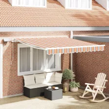 vidaXL Behúzható napellenző with 300 x 250 cm Sokszínű