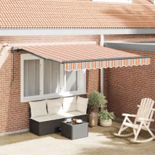   vidaXL Napernyő Anyag tartalmaz Sokszínű 300 x 250 cm Poliészter