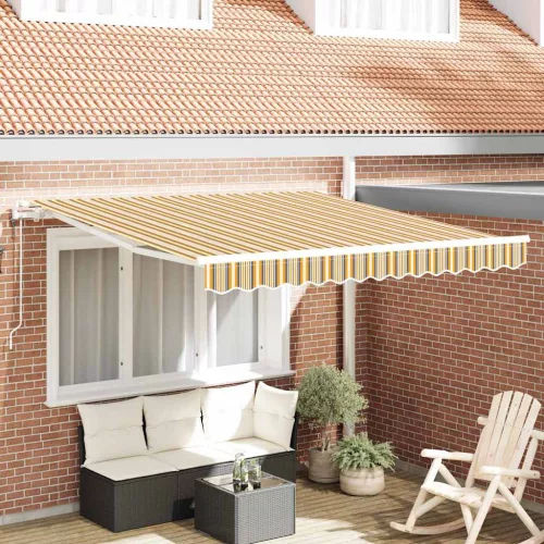 vidaXL Behúzható napellenző 300 x 250 cm Sokszínű