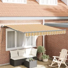   vidaXL Behúzható napellenző Sokszínű 300 x 250 cm szövet
