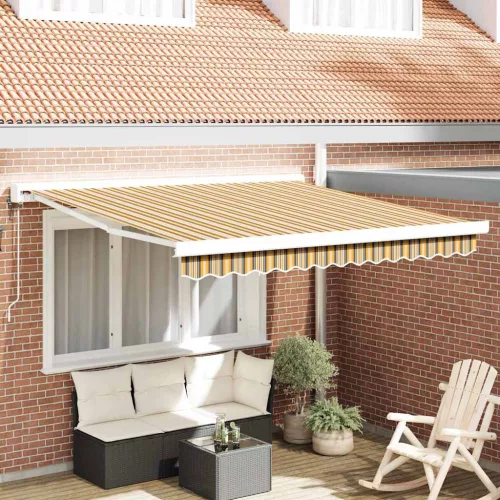 vidaXL Napernyő Sokszínű 300 x 250 x 165 cm Pamut és Alumínium