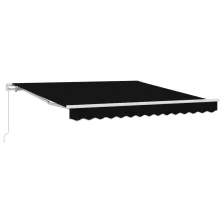vidaXL Napernyő Fekete 300 x 250 x 165 cm Poliészter